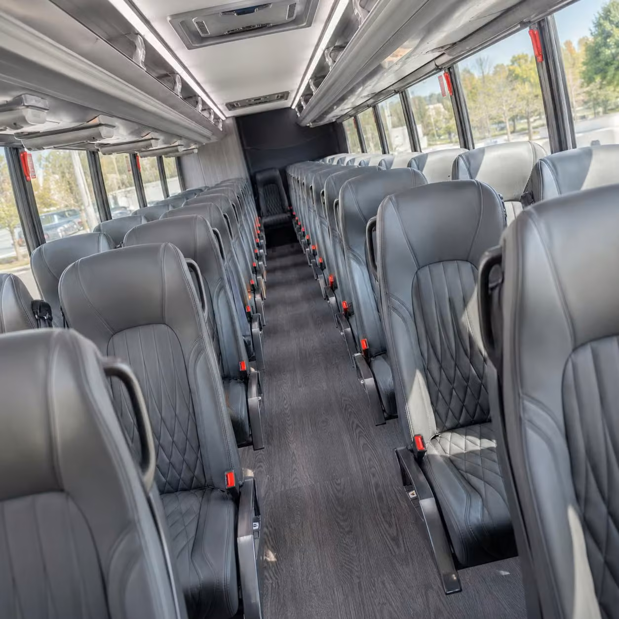 28 passenger minibus interior